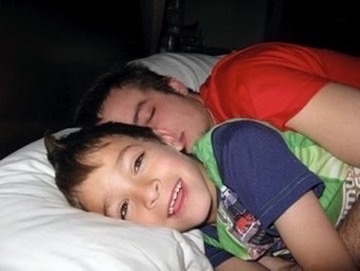 Auzi and his brother as kids